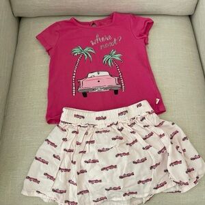 Kate Spade Girls Skort & Shirt Set Sz 24M